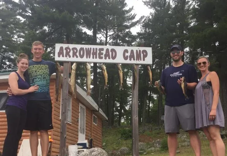 Carlson Clan By Arrowhead Sign With Fish Stringer Aspect Ratio 320 220