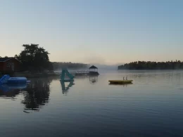 Mist On The Lake In The Morning