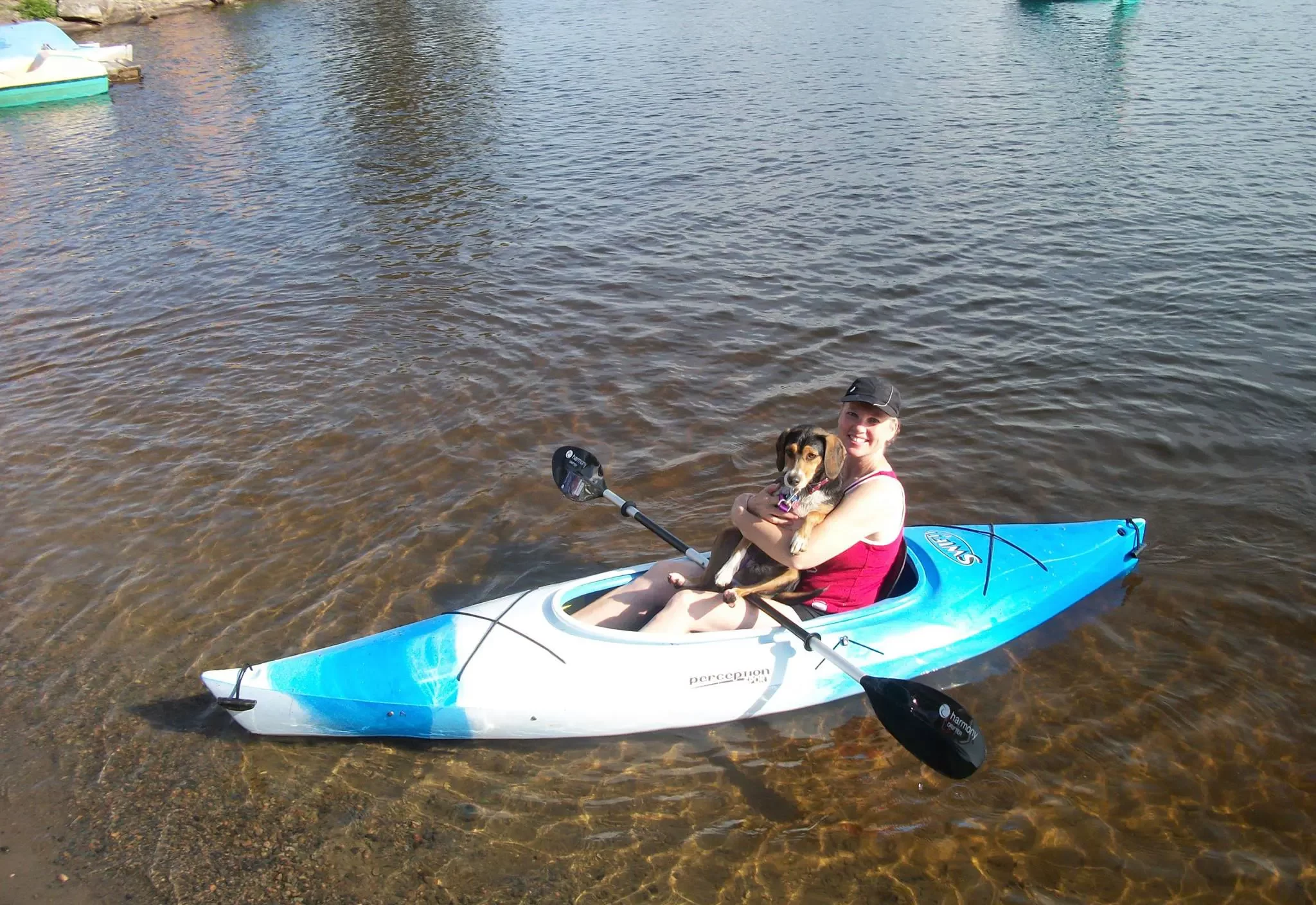Women Kayaking With Dog Aspect Ratio 320 220